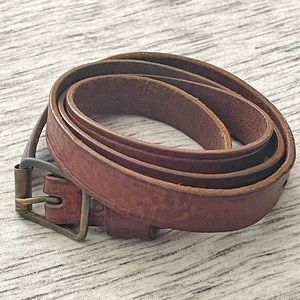 Skinny Genuine Leather Belt